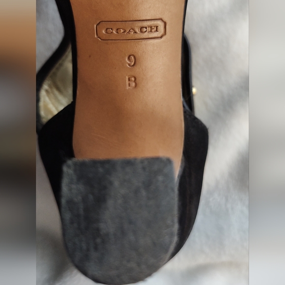 Coach black size 9B heels - Picture 6 of 9